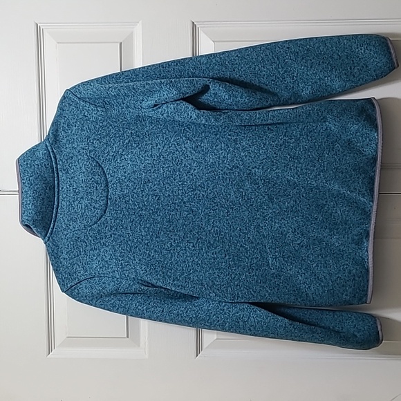 L.L.Bean quarter snap fleece sweatshirt size‎ small teal - Picture 11 of 12